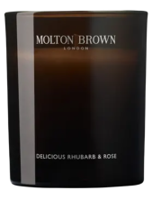 Molton Brown Delicious Rhubarb & Rose Scented Candle Candela Speziata 190 G