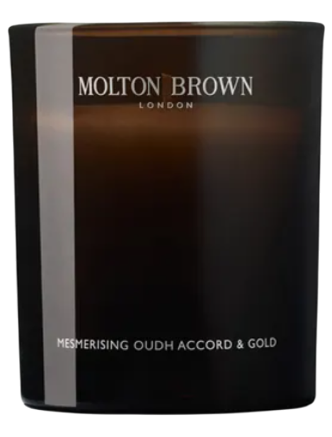 Molton Brown Mesmerising Oudh Accord & Gold Scented Candle Candela Speziata 190 G