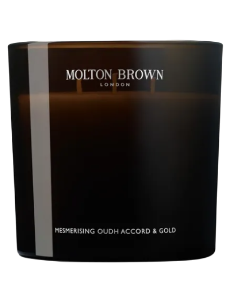 Molton Brown Mesmerising Oudh Accord & Gold Scented Candle Candela Profumata 600 G
