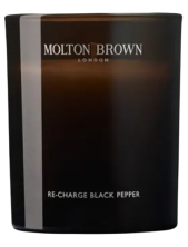 Molton Brown Re-charge Black Pepper Scented Candle Candela Speziata 190 G