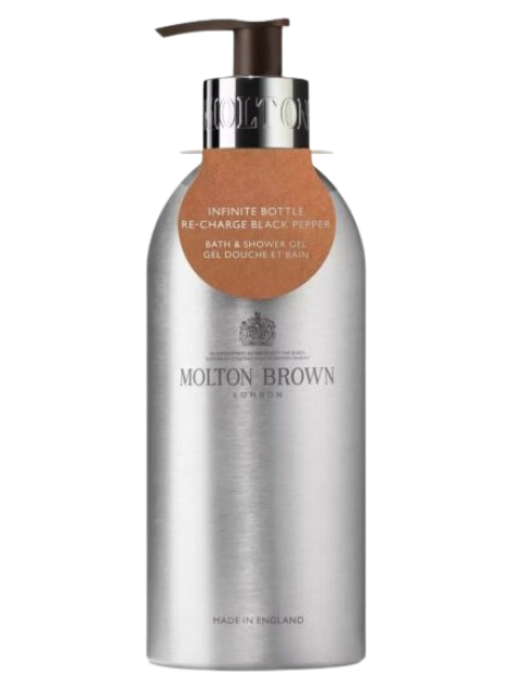 Molton Brown Re-Charge Black Pepper Infinite Bottle Gel Doccia - 400Ml