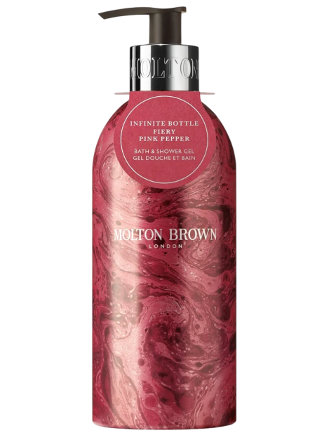 Molton Brown Fiery Pink Pepper Infinite Bottle Bath & Shower Gel Edizione Speciale Bagnoschiuma 400 Ml