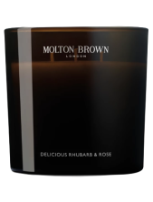 Molton Brown Delicious Rhubarb & Rose Scented Candle Candela Profumata 600 G