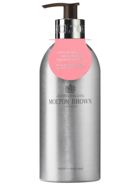 Molton Brown Infinite Bottle Rhubarb & Rose Bath & Shower Gel Gel Corpo Detergente 400 Ml