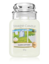 Yankee Candle Candela Profumata Classic - Clean Cotton 623g