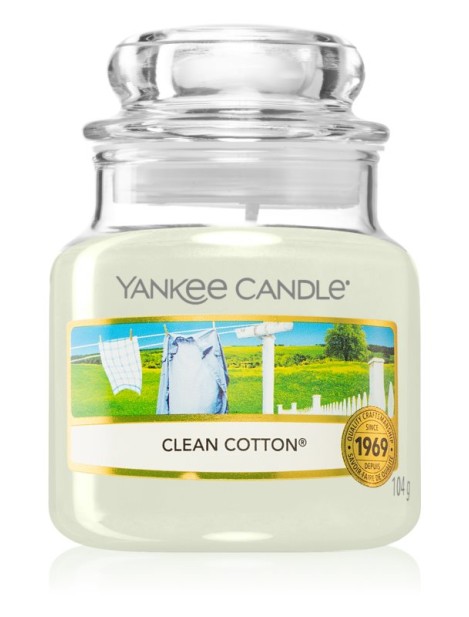 Yankee Candle Candela Profumata Classic - Clean Cotton 104G