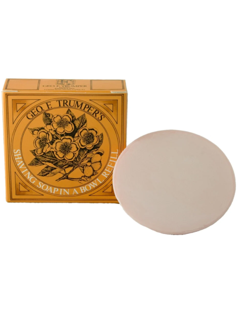 Geo. F. Trumper Almond Shaving Soap Sapone Da Barba Ricarica 80 Gr