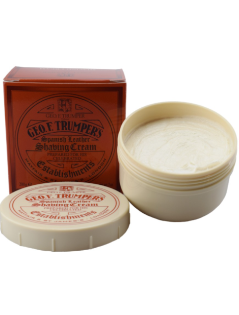 Geo. F. Trumper Spanish Leather Shaving Cream Crema Da Barba 200 Gr