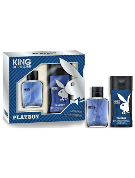 Playboy Cofanetto King Of The Game Per Uomo – Eau De Toilette 50 Ml + Gel Doccia Shampoo 250 Ml