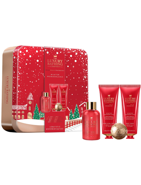 The Luxury Bathing Company Cofanetto Wild Fig & Cranberry Crema Mani 50 Ml + Bagnoschiuma 50 Ml + Crema Corpo 50 Ml + Bomba Da Bagno 25 Gr