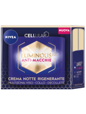 Nivea Cellular Luminous 630º Anti-macchie Crema Notte Rigenerante Viso Collo Decolleté - 50 Ml