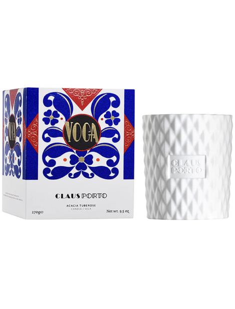 Claus Porto Candela Voga Acacia Tuberose Candela Profumata 270 Gr