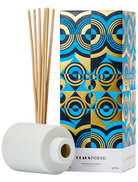 Claus Porto Deco Encens Eucalyptus Diffuser Diffusore Profumo 100 Ml + Ricarica 100 Ml