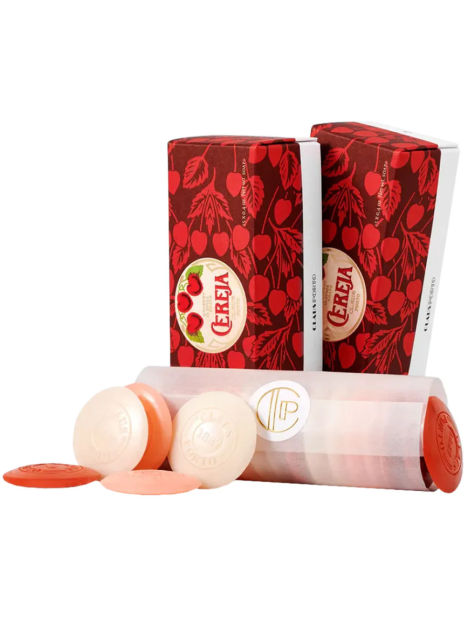 Claus Porto Cereja Guest Soap Box Sapone Profumato 15 Saponi Da 10 Gr
