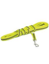 Julius-k9 Guinzaglio Con Maniglia Color & Gray Super-grip L - 1,4 Cm|lunghezza 500 Cm - Giallo Fluo