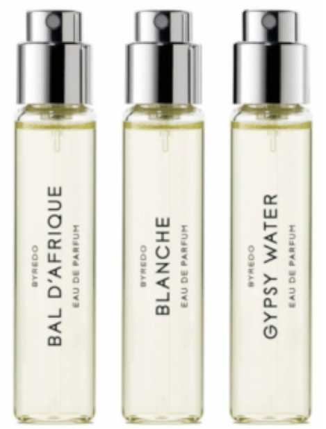 Byredo Cofanetto La Sélection Nomade 3 X 12 Ml  Bal D'afrique + Blanche + Gypsy Water  Eau De Parfum