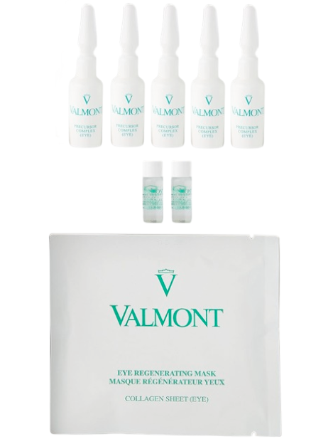 Valmont Cofanetto Regenerating Eye Mask Treatment 5 Maschere Occhi + 5 Precursor Complex Occhi + 2 Flaconcini Post Trattamento