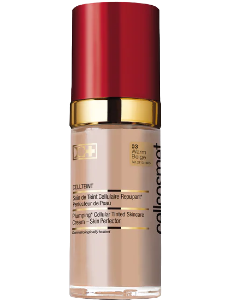 Cellcosmet Cellteint Plimping Cellular Tinted Skincare Cream Crema Viso Colorata Antirughe - 03 Warm Beige