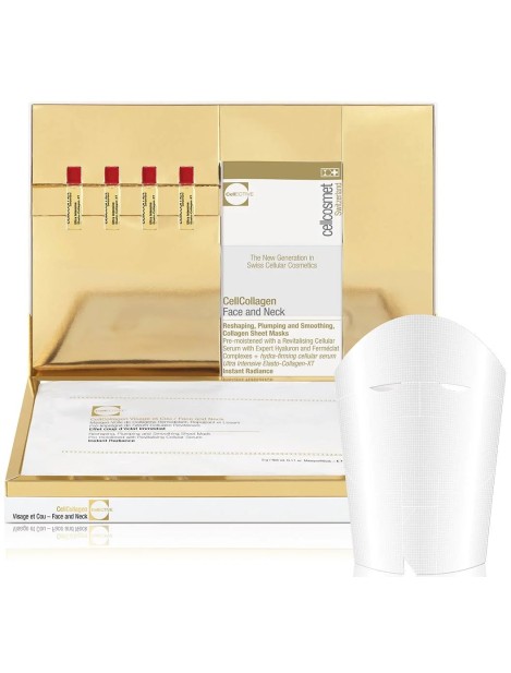 Cellcosmet Cellcollagen Face And Neck Maschera-Velo Di Collagene Rimpolpante E Levigante