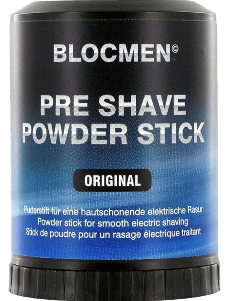 Blocmen Pre Shave Powder Stick Original Pre Barba Per Rasoio Elettrico 60 Gr