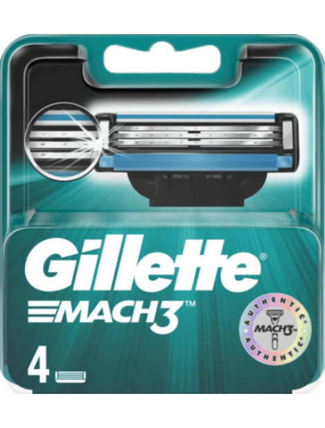 Gillette Mach3 Lame Di Ricambio - 4Pz