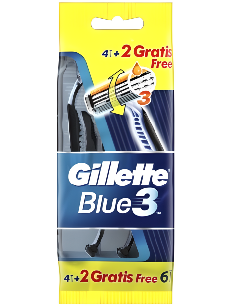 Gillette Blue3 Rasoio Usa&Getta - 4Pz + 2 Gratis
