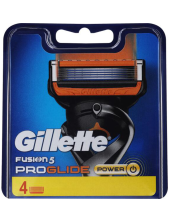 Gillette Fusion 5 Proglide Power Lame Di Ricambio 4 Pezzi