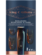 Gillette King C. Kit Regolabarba - Rasoio Elettrico + 3 Pettini