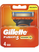 Gillette Fusion 5 Power Lame Di Ricambio Migliorato - 4pz
