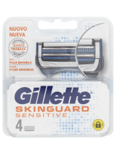 Gillette Skinguard Sensitive Lame Di Ricambio - 4 Pz