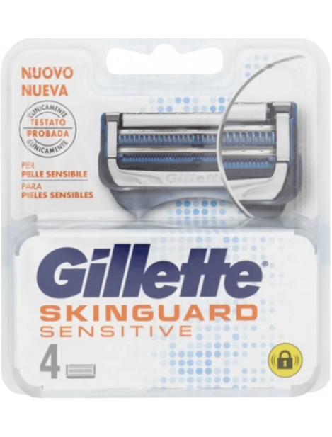 Gillette Skinguard Sensitive Lame Di Ricambio - 4Pz