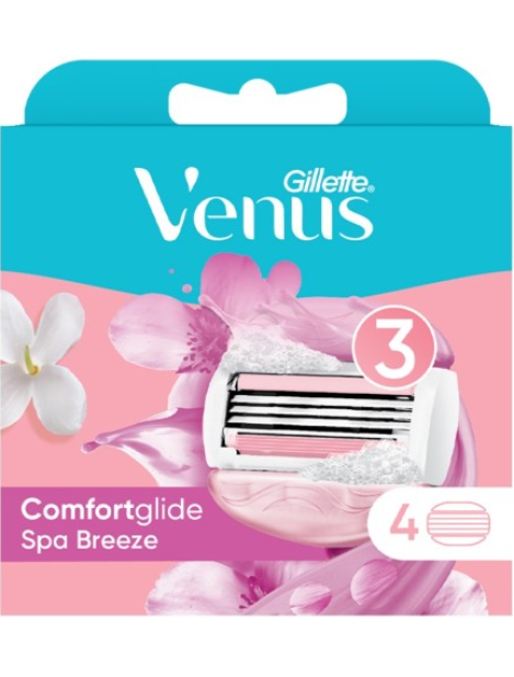 Gillette Venus Comfortglide Spa Breeze Lame Di Ricambio - 4Pz