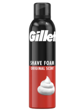 Gillette Shave Foam Original Scent Schiuma Barba Pelli Normali 300 Ml
