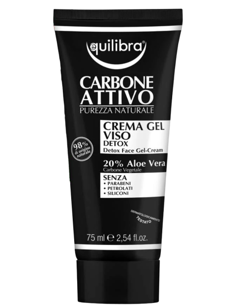 Equilibra Carbone Attivo Crema Gel Viso Detox 75 Ml