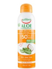 Equilibra Aloe Latte Spray Solare Spf50+ Pelle Delicata - 150 Ml