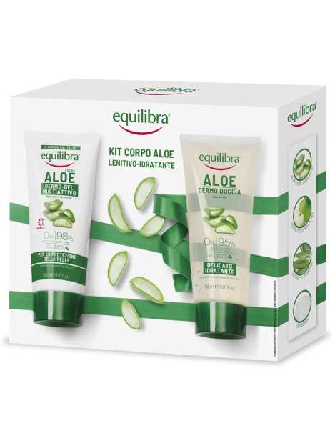 Equilibra Kit Corpo Aloe Lenitivo Idratante Dermo-Gel Multiattivo + Dermo Doccia