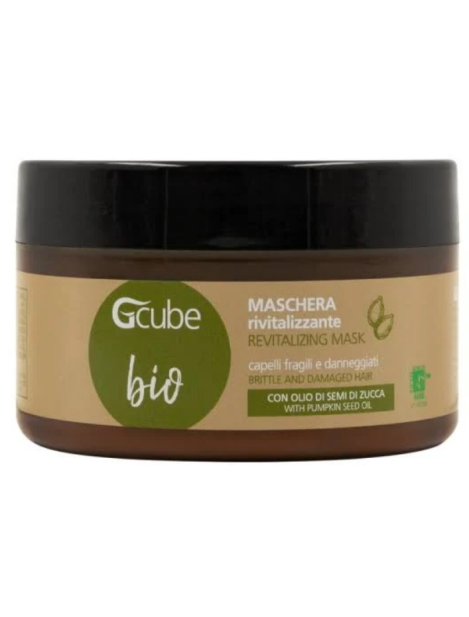 Gcube Maschera Rivitalizzante Con Olio Di Semi Di Zucca Capelli Fragili E Danneggiati 250 Ml