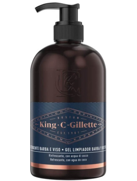 Gillette King C. Detergente Barba E Viso - 350Ml