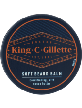 Gillette King C. Balsamo Delicato Da Barba Con Burro Di Cacao E Olio Di Argan - 100ml