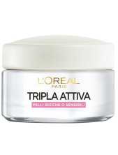 L'oréal Paris Struccante Tripla Attiva Crema Idratante Protettiva Pelli Secche O Sensibili 50ml