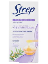 Strep Professionale Strisce Depilatorie Viso E Parti Delicate - Strisce 10 Pz