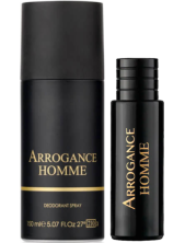 Arrogance Pour Homme Cofanetto Black & White Eau De Toilette 30 Ml + Deodorante Spray 150 Ml