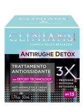 Clininans Antirughe Detox Trattamento Antiossidante 3 Azioni Spf15 - 50 Ml