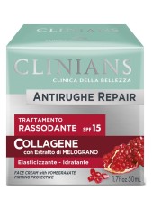 Clinians Antirughe Repair Trattamento Rassodante Spf 15 Collagene Ed Estratto Di Melograno - 50 Ml