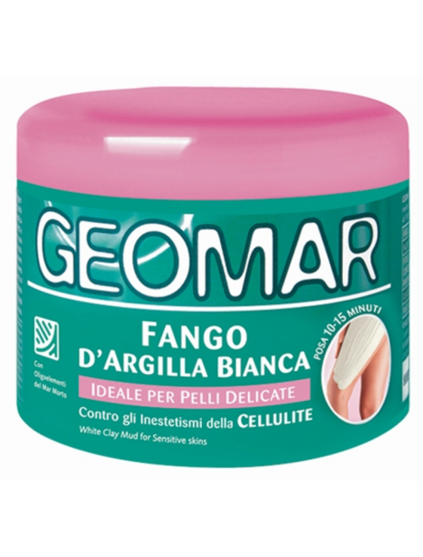 Geomar Fango D'argiila Bianca Pelli Delicate Contro Gli Inestetismi Della Cellulite 600 G