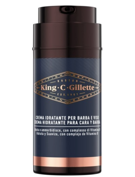 Gillette King C. Crema Idratante Per Barba E Viso - 100Ml
