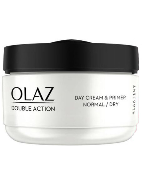 Olay Olaz Double Action Crema Viso Idratante Giorno E Primer Pelli Normale/Secca - 50Ml