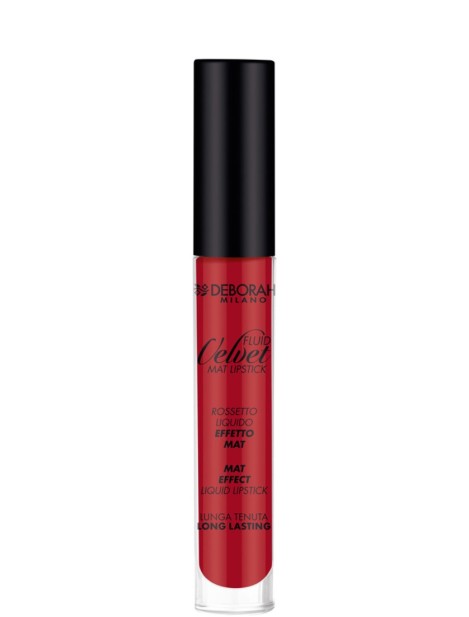 Deborah Fluid Velvet Mat Lisptick Rossetto Liquido - 7 Fire Red