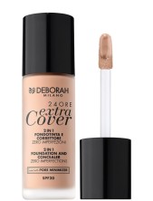 Deborah 24 Ore Extra Cover 2 In 1 Fondotinta E Correttore Spf20 - 02 Beige