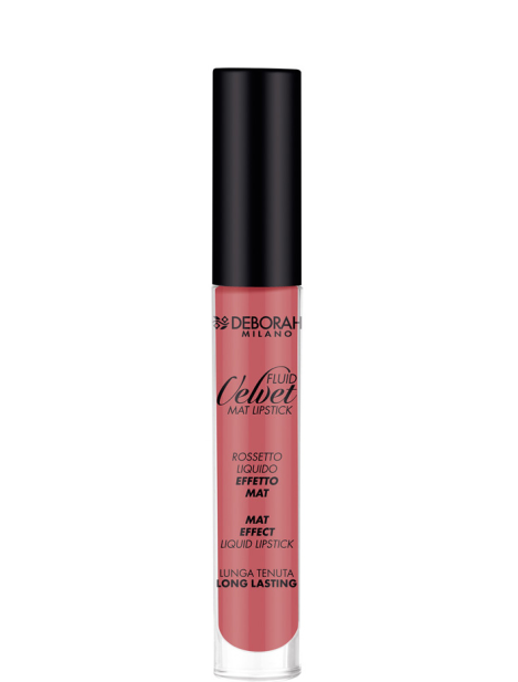 Deborah Fluid Velvet Mat Lipstick Rossetto Liquido - 19 Mauve